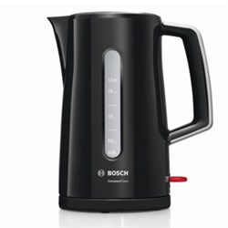 Чайник BOSCH TWK3A013, 1,7 л, 2400 Вт, закрытый нагревательный элемент, пластик, черный - фото 10118244