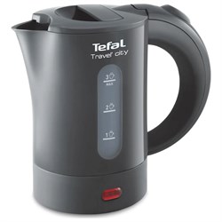 Чайник TEFAL KO120B30, 0,5 л, 650 Вт, закрытый нагревательный элемент, пластик, серый, 7211001545 - фото 10118800
