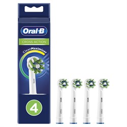 Насадки для электрической зубной щетки КОМПЛЕКТ 4 шт. ORAL-B (Орал-би) Cross Action EB50, 80348194 - фото 10121627