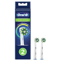 Насадки для электрической зубной щетки КОМПЛЕКТ 2 шт. ORAL-B (Орал-би) Cross Action EB50, 80347918 - фото 10121628