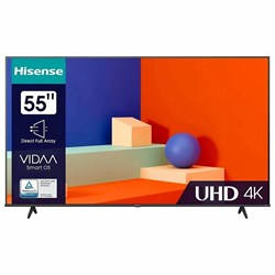 Телевизор HISENSE 55A6K, 55" (139 см), 3840x2160, 4K, 16:9, SmartTV, Wi-Fi, черный - фото 10123384