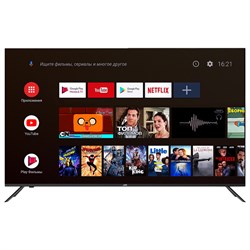 Телевизор JVC LT-43M697, 43" (109 см), 1920x1080, FullHD, 16:9, SmartTV, Wi-Fi, безрамочный, черный - фото 10123414