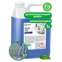 Средство моющее c дезинфицирующим эффектом 5 кг GRASS DESO C10, концентрат, 125191 101010605608 - фото 10696029