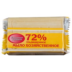 Мыло хозяйственное 72%, 200 г (Меридиан) "Традиционное", в упаковке 101010602372 - фото 10698386