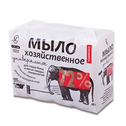 Мыло хозяйственное 72% КОМПЛЕКТ 4 шт. х 100 г (Невская Косметика), в упаковке, 11421, 11142 101010600892 - фото 10698413