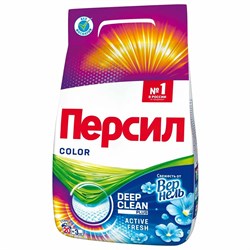 Стиральный порошок автомат 3 кг ПЕРСИЛ (Персил) Color, "Свежесть от Вернель", 2466247 101010606074 - фото 10698534