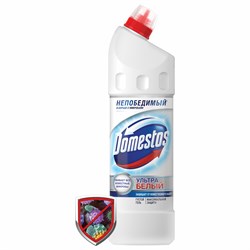 Средство для уборки туалета 1 л, DOMESTOS (Доместос) "Эксперт сила 7", "Ультра Белый" 101010601748 - фото 10706075