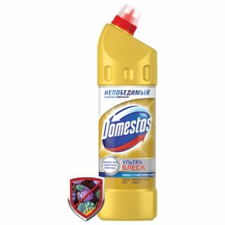 Средство для уборки туалета 1 л, DOMESTOS (Доместос) "Ультра Блеск", гель, 67068933 101010603780 - фото 10706081