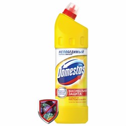 Чистящее средство 1 л, DOMESTOS (Доместос) "Лимонная свежесть", с отбеливающим эффектом 101010601746 - фото 10706355