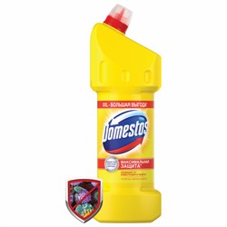 Чистящее средство 1,5 л, DOMESTOS (Доместос) "Лимонная свежесть", с отбеливающим эффектом, 67682978 101010606082 - фото 10706435