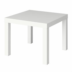 Стол журнальный "Лайк" аналог IKEA (550х550х440 мм), белый - фото 10722595