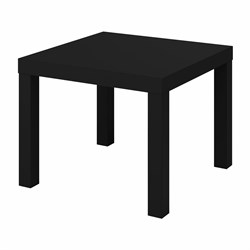Стол журнальный "Лайк" аналог IKEA (550х550х440 мм), черный - фото 10722599