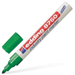 Маркер-краска лаковый (paint marker) EDDING 8750, ЗЕЛЕНЫЙ, 2-4 мм, круглый наконечник, алюминиевый корпус, Е-8750/4 - фото 11421476