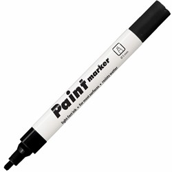 Маркер-краска лаковый (paint marker) ЧЕРНЫЙ CENTROPEN, скошенный наконечник, 1-5 мм, 9100, 5 9100 9912 - фото 11421743
