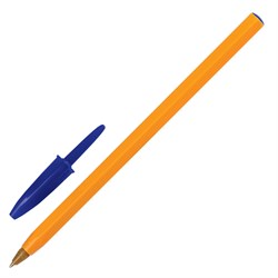 Ручка шариковая BIC "Orange", СИНЯЯ, корпус оранжевый, узел 0,8 мм, линия письма 0,3 мм, 8099221 - фото 11429209