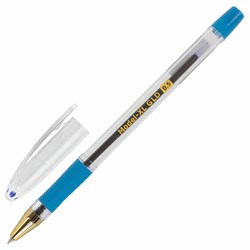 Ручка шариковая масляная с грипом BRAUBERG "Model-XL GLD", СИНЯЯ, узел 0,5 мм, линия письма 0,25 мм, 143245 - фото 11429392