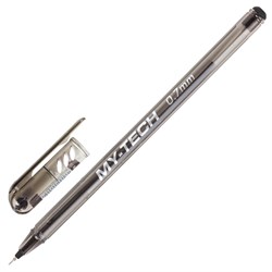Ручка шариковая масляная PENSAN "My-Tech", ЧЕРНАЯ, игольчатый узел 0,7 мм, линия письма 0,35 мм, 2240/25 - фото 11429704