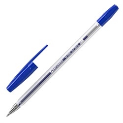 Ручка шариковая BRAUBERG "M-500 CLASSIC", СИНЯЯ, корпус прозрачный, узел 0,7 мм, линия письма 0,35 мм, 143444 - фото 11429899