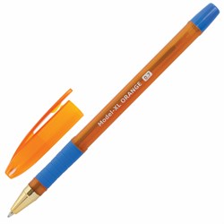 Ручка шариковая масляная с грипом BRAUBERG Model-XL ORANGE, СИНЯЯ, узел 0,7 мм, линия 0,35 мм, 143246 - фото 11429936