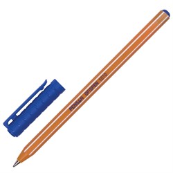 Ручка шариковая масляная PENSAN Officepen 1010, СИНЯЯ, корпус оранжевый, 1 мм, линия 0,8 мм, 1010/60 - фото 11430143