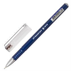 Ручка шариковая масляная BRAUBERG "Oxet", СИНЯЯ, корпус синий, игольчаиый узел 0,7 мм, линия письма 0,35 мм, 143002 - фото 11431266
