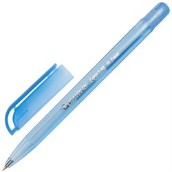 Ручка шариковая масляная BRAUBERG "Olive Pen Tone", СИНЯЯ, корпус тонированный, пишущий узел 0,7 мм, линия 0,35 мм, 142710 - фото 11431475