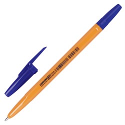 Ручка шариковая CORVINA (Италия) "51 Vintage", СИНЯЯ, корпус оранжевый, узел 1 мм, линия письма 0,7 мм, 40163/02 - фото 11433337
