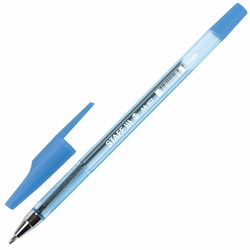 Ручка шариковая STAFF AA-927, СИНЯЯ, корпус тонированный, хромированные детали, 0,7 мм, линия 0,35 мм, 142809 - фото 11433412