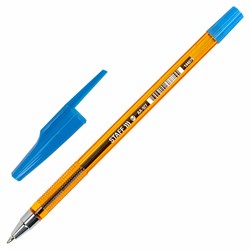 Ручка шариковая STAFF AA-927 ORANGE, СИНЯЯ, корпус тонированный оранжевый, узел 0,7 мм, линия письма 0,35 мм, 144075 - фото 11433547