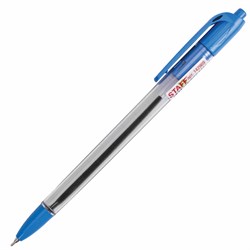 Ручка шариковая масляная автоматическая STAFF "OBP-252", СИНЯЯ, узел 0,7 мм, линия 0,35 мм, 142969 - фото 11434284
