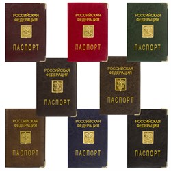 Обложка для паспорта, металлический шильд с гербом, ПВХ, ассорти, STAFF, 237579 - фото 11449546