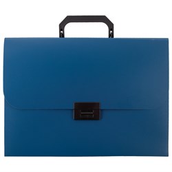 Портфель пластиковый STAFF А4 (330х235х36 мм), 13 отделений, индексные ярлыки, синий, 229244 - фото 11451741