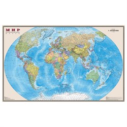 Карта настенная "Мир. Политическая карта", М-1:20 млн., размер 156х101 см, ламинированная, 634, 295 - фото 11461745
