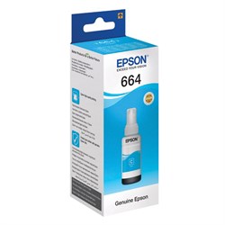 Чернила EPSON 664 (T6642) для СНПЧ Epson L100/L110/L200/L210/L300/L456/L550, голубые, ОРИГИНАЛЬНЫЕ, C13T66424A 101010360973 - фото 11475223