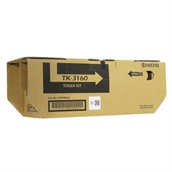 Тонер-картридж KYOCERA (TK-3160) ECOSYS P3045dn/P3050dn/P3055dn/P3060dn, ресурс 12500 стр., оригинальный, 1T02T90NL1 101010320880 - фото 11475257