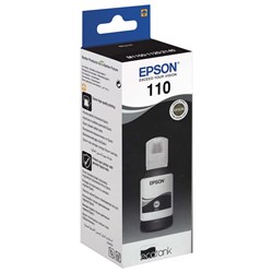 Чернила EPSON 110 (C13T03P14A) для СНПЧ EPSON M1100/1120/2140, черные, ОРИГИНАЛЬНЫЕ 101010363190 - фото 11475366