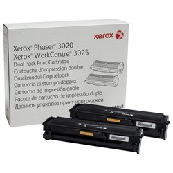 Картридж лазерный XEROX (106R03048) Phaser 3020/WC3025, оригинальный, ресурс 1500 стр., комплект 2 шт. 101010361728 - фото 11475508