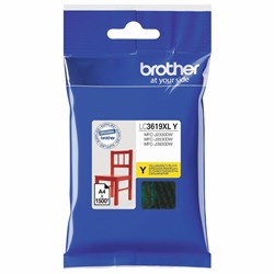 Картридж струйный BROTHER (LC3619XLY) для MFC-J3530DW/J3930DW, желтый, оригинальный, ресурс 1500 страниц 101010363572 - фото 11475676