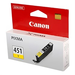 Картридж струйный CANON (CLI-451Y) Pixma iP7240 и другие, желтый, оригинальный, 6526B001 101010361135 - фото 11475808