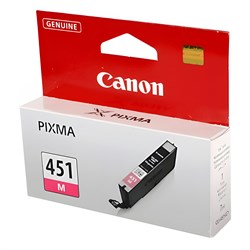 Картридж струйный CANON (CLI-451M) Pixma iP7240 и другие, пурпурный, оригинальный, 6525B001 101010361134 - фото 11475853