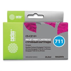 Картридж струйный CACTUS (CS-CZ131) для плоттеров HP DesignJet T120/T520, пурпурный 101010362814 - фото 11475897