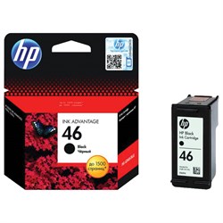 Картридж струйный HP (CZ637AE) DeskJet Ink Advantage 2020hc/2520hc, №46, черный, оригинальный, ресурс 1500 стр. 101010361495 - фото 11476013