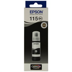 Чернила EPSON 115 (C13T07C14A) для СНПЧ L8160/L8180, черные пигментные, объем 70 мл, ОРИГИНАЛЬНЫЕ 101010364018 - фото 11476460