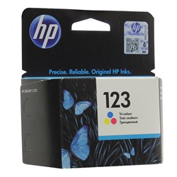 Картридж струйный HP (F6V16AE) Deskjet 2130, №123, цветной, оригинальный, ресурс 100 стр. 101010362196 - фото 11476534