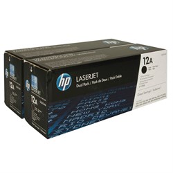 Картридж лазерный HP (Q2612AF) LaserJet 1018/1020/3052/М1005, №12A, оригинальный, КОМПЛЕКТ 2 шт. х 2000 страниц 101010361445 - фото 11476683