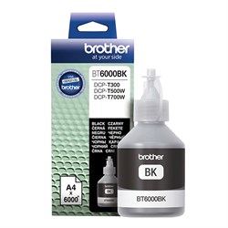 Чернила BROTHER (BT-6000BK) для СНПЧ Brother DCP-T500W\T700W\T300, черные, ресурс 6000 страниц, оригинальные, BT6000BK 101010362231 - фото 11476768