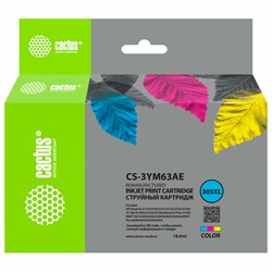 Картридж струйный CACTUS (CS-3YM63AE) для HP Deskjet 2320/2710/2720/2723/4120/4122/4130, цветной 101010364115 - фото 11476809