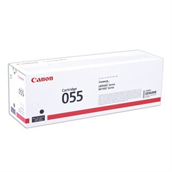 Картридж лазерный CANON (055BK) для LBP663/664/MF742/744/746, черный, оригинальный, ресурс 2300 страниц, 3016C002 101010363330 - фото 11476955