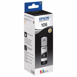 Чернила EPSON 106 (C13T00R140) для СНПЧ L7160/L7180, фото-черные, ОРИГИНАЛЬНЫЕ 101010363589 - фото 11477000