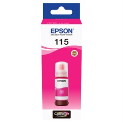 Чернила EPSON 115 (C13T07D34A) для СНПЧ L8160/L8180, пурпурные, объем 70 мл, ОРИГИНАЛЬНЫЕ 101010364021 - фото 11477001